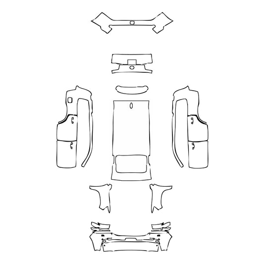 Pre-Cut PPF Toyota Land Cruiser V8 2017 - PPF-Kits