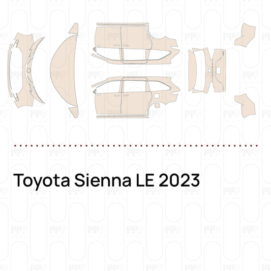 PPF prédécoupé Toyota Sienna LE 2023