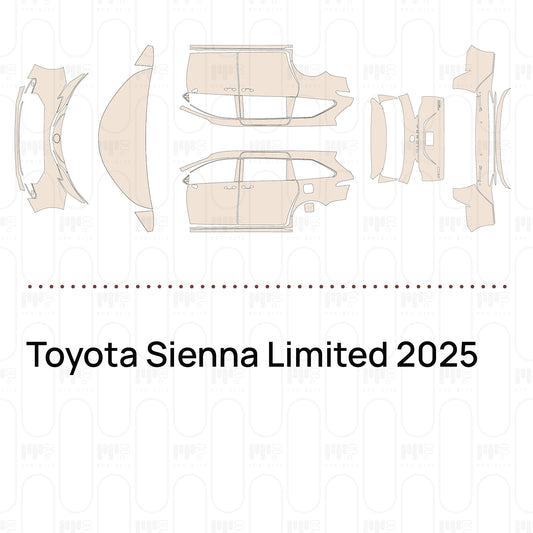 PPF prédécoupé Toyota Sienna Limited 2025