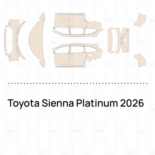 PPF prédécoupé Toyota Sienna Platinum 2026