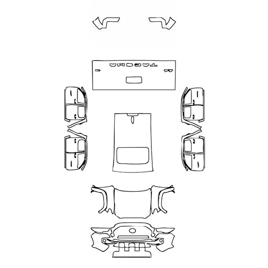 Pre-Cut PPF Toyota Tacoma Double Cab SR 2019 - PPF-Kits