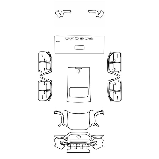 Pre-Cut PPF Toyota Tacoma Double Cab TRD Off-Road 2021 - PPF-Kits