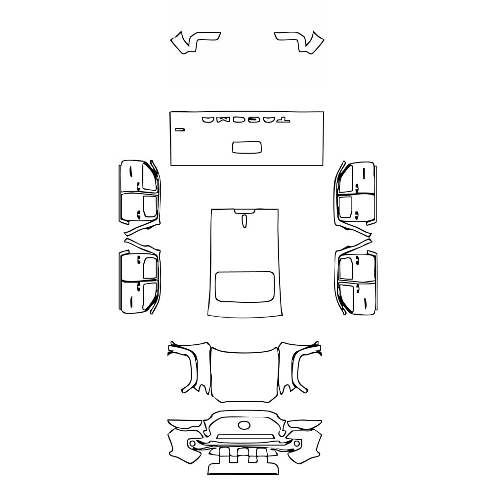 Pre-Cut PPF Toyota Tacoma Double Cab TRD Off-Road 2022 - PPF-Kits