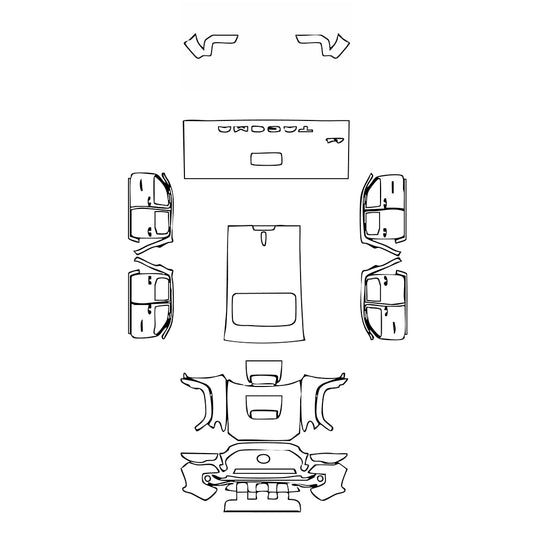 Pre-Cut PPF Toyota Tacoma Double Cab TRD Pro 2020 - PPF-Kits