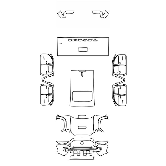 Pre-Cut PPF Toyota Tacoma Double Cab TRD Sport 2017 - PPF-Kits
