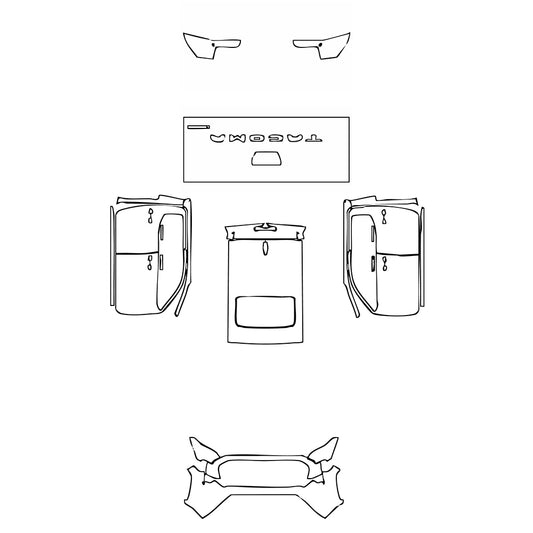 Pre-Cut PPF Toyota Tacoma Double Cab TRD Sport 2025 - PPF-Kits
