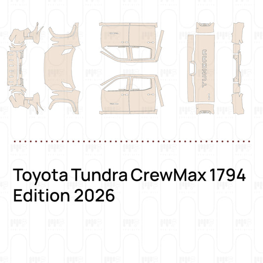 PPF prédécoupé Toyota Tundra CrewMax 1794 Edition 2026