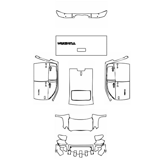 Pre-Cut PPF Toyota Tundra CrewMax Limited 2017 - PPF-Kits