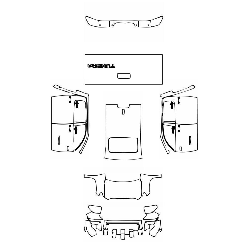 Pre-Cut PPF Toyota Tundra CrewMax SR5 2021 - PPF-Kits