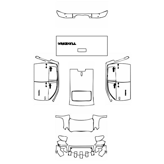 Pre-Cut PPF Toyota Tundra CrewMax SR5 2021 - PPF-Kits