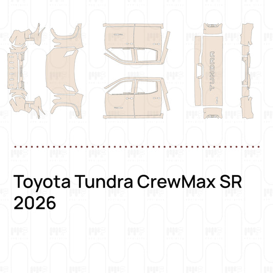 PPF prédécoupé Toyota Tundra CrewMax SR 2026