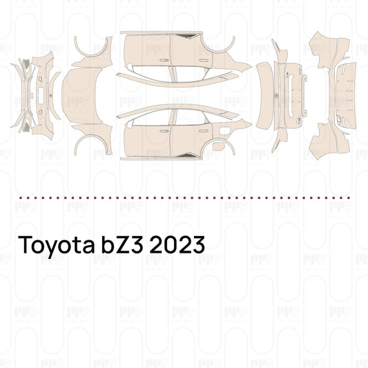 PPF prédécoupé Toyota bZ3 2023