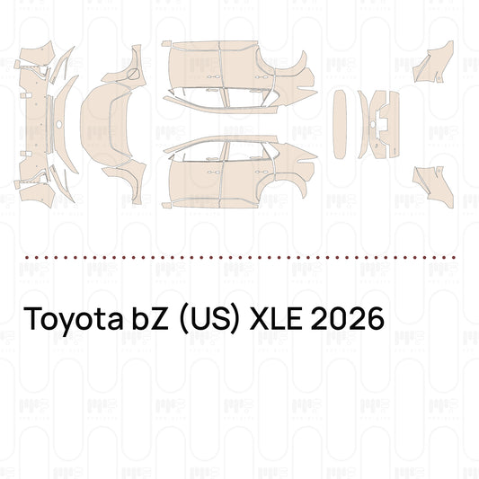 PPF prédécoupé Toyota bZ (US) XLE 2026