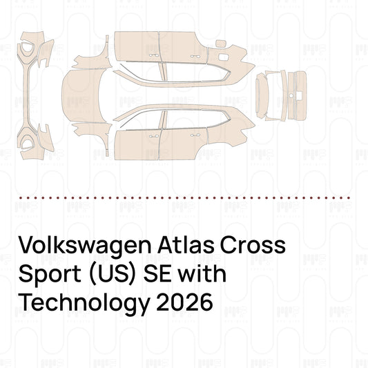 PPF prédécoupé Volkswagen Atlas Cross Sport (US) SE with Technology 2026