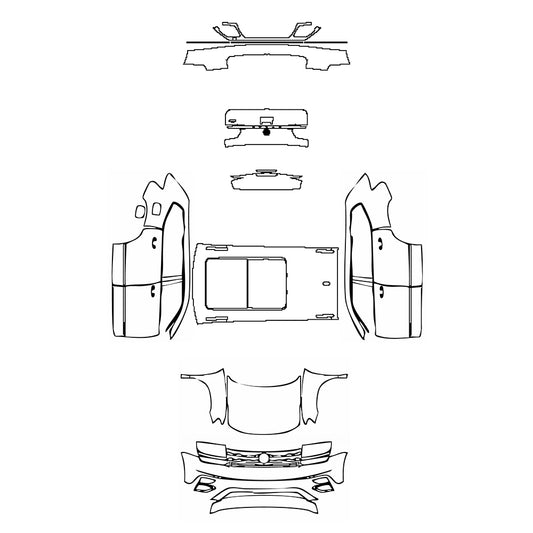 Pre-Cut PPF Volkswagen Atlas (US) SE 2018 - PPF-Kits