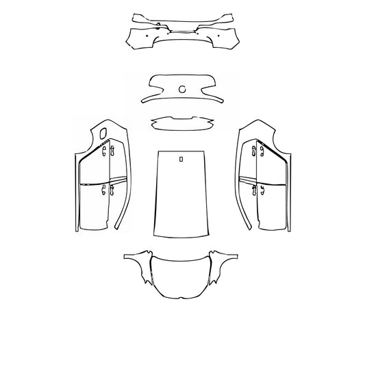 Pre-Cut PPF Volkswagen Golf Golf Base 2018 - PPF-Kits