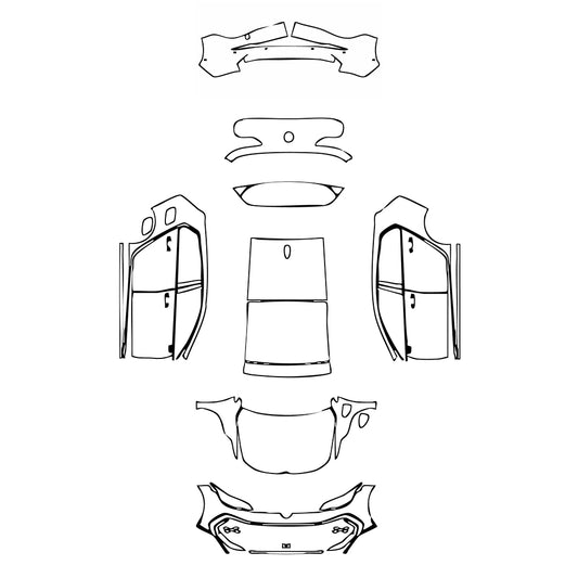 Pre-Cut PPF Volkswagen Golf Golf GTE 2024 - PPF-Kits