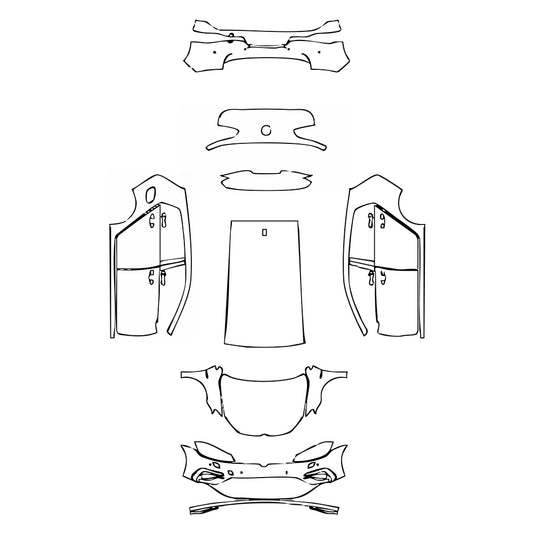 Pre-Cut PPF Volkswagen Golf Golf R-line 2018 - PPF-Kits