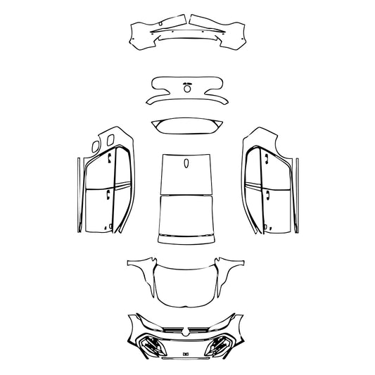 Pre-Cut PPF Volkswagen Golf Golf R-line 2024 - PPF-Kits