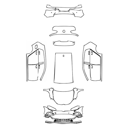 Pre-Cut PPF Volkswagen Golf Golf R 2018 - PPF-Kits
