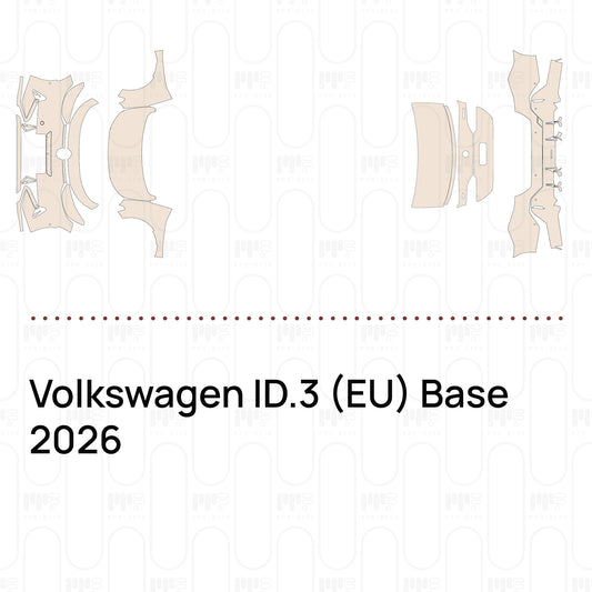 PPF prédécoupé Volkswagen ID.3 (EU) Base 2026