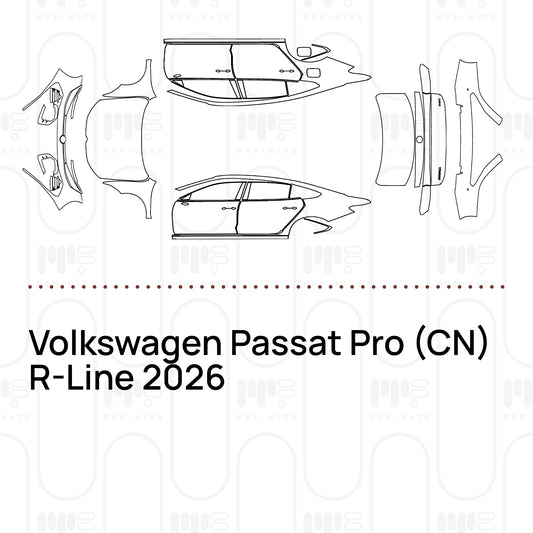 PPF prédécoupé Volkswagen Passat Pro (CN) R-Line 2026