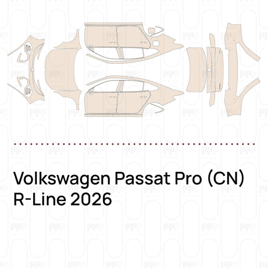 PPF prédécoupé Volkswagen Passat Pro (CN) R-Line 2026
