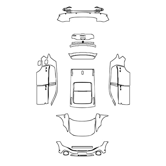Pre-Cut PPF Volkswagen T-Cross (BR) 2022 - PPF-Kits