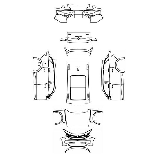 Pre-Cut PPF Volkswagen Tavendor R-Line 2025 - PPF-Kits