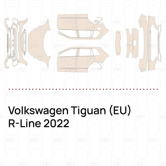 PPF prédécoupé Volkswagen Tiguan (EU) R-Line 2022