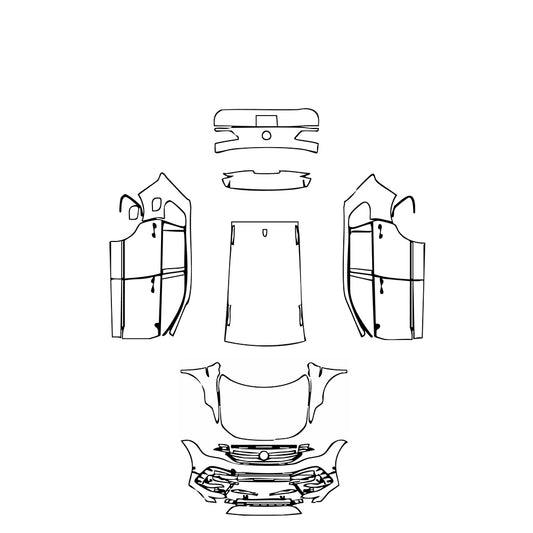 Pre-Cut PPF Volkswagen Tiguan (EU) R 2023 - PPF-Kits