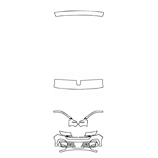 Pre-Cut PPF Volkswagen Transporter 6.1 (EU) Extended Wheelbase Panel van 2024 - PPF-Kits
