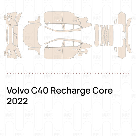 PPF prédécoupé Volvo C40 Recharge Core 2022