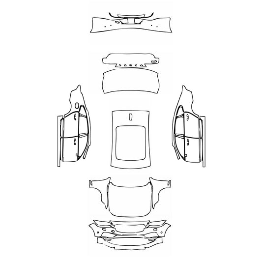 Pre-Cut PPF Volvo S90 Extended Wheelbase Inscription 2017 - PPF-Kits