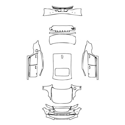 Pre-Cut PPF Volvo S90 Recharge Standard Wheelbase Inscription 2021 - PPF-Kits