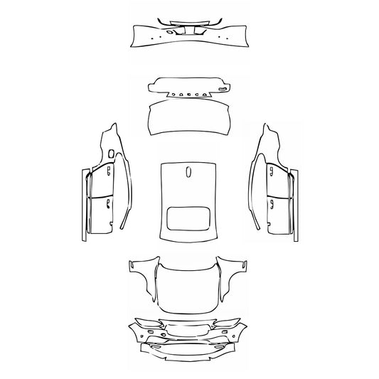 Pre-Cut PPF Volvo S90 Standard Wheelbase Inscription 2016 - PPF-Kits