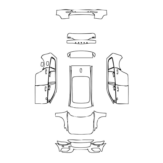 Pre-Cut PPF Volvo V60 Cross Country 2021 - PPF-Kits