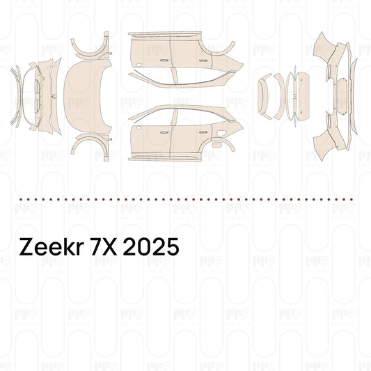 PPF prédécoupé Zeekr 7X 2025