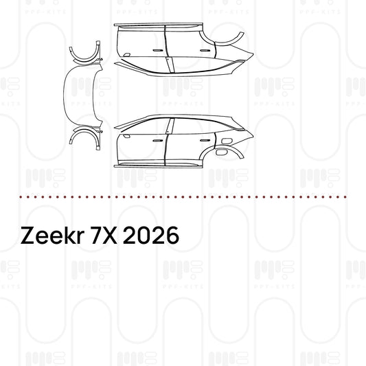 PPF prédécoupé Zeekr 7X 2026