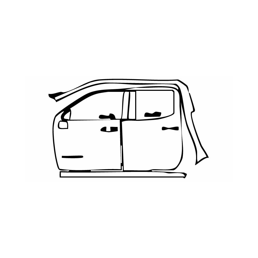 Pre-Cut PPF GMC Sierra 1500 Crew Cab AT4X 2024 - PPF-Kits