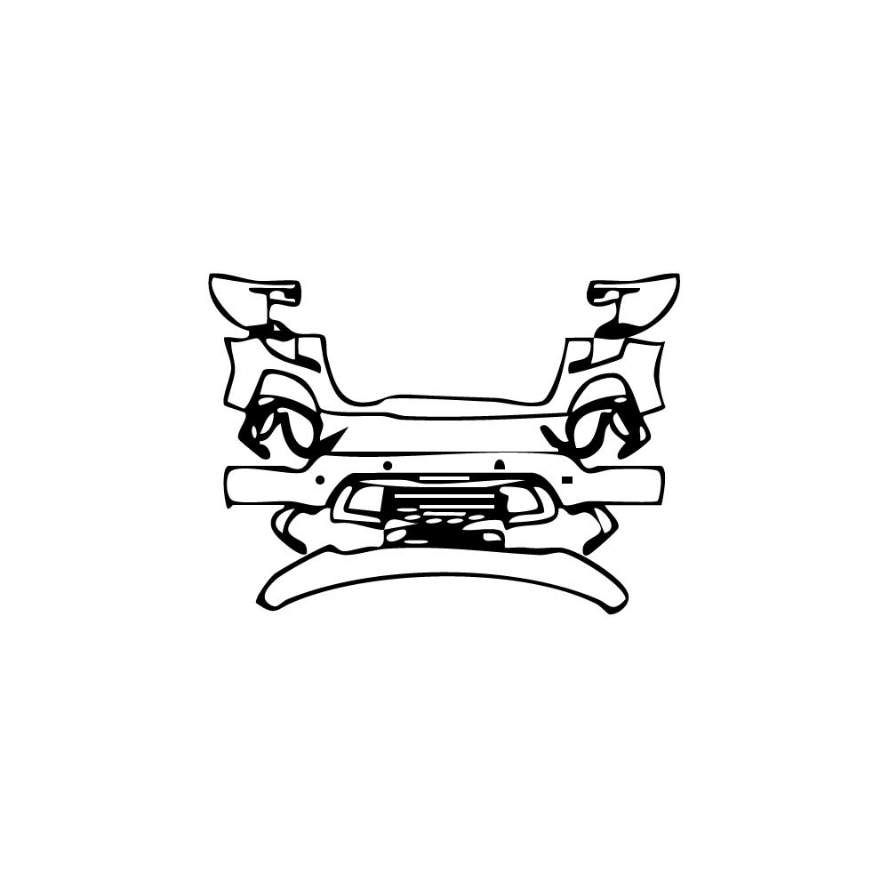 Pre-Cut PPF GMC Sierra 1500 Crew Cab DENALI 2019 - PPF-Kits