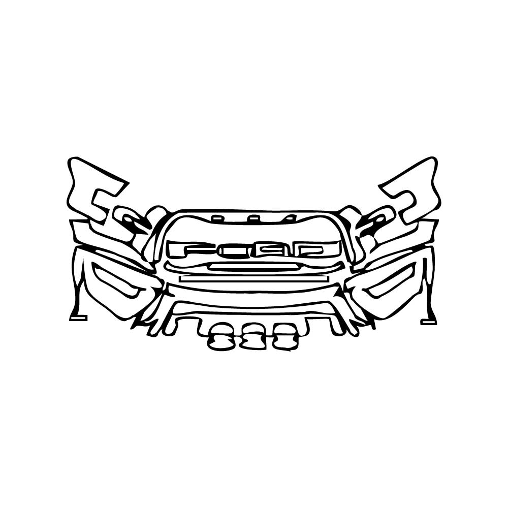 Pre-Cut PPF Ford F-150 Raptor SuperCrew 2017 - PPF-Kits