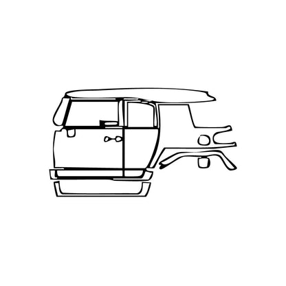 Pre-Cut PPF Toyota FJ Cruiser 2007 - PPF-Kits