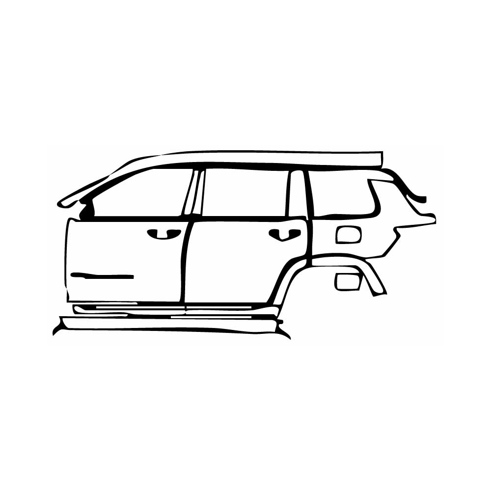 Pre-Cut PPF JEEP Grand Cherokee Grand Cherokee L (3-row) Summit Reserve 2025 - PPF-Kits