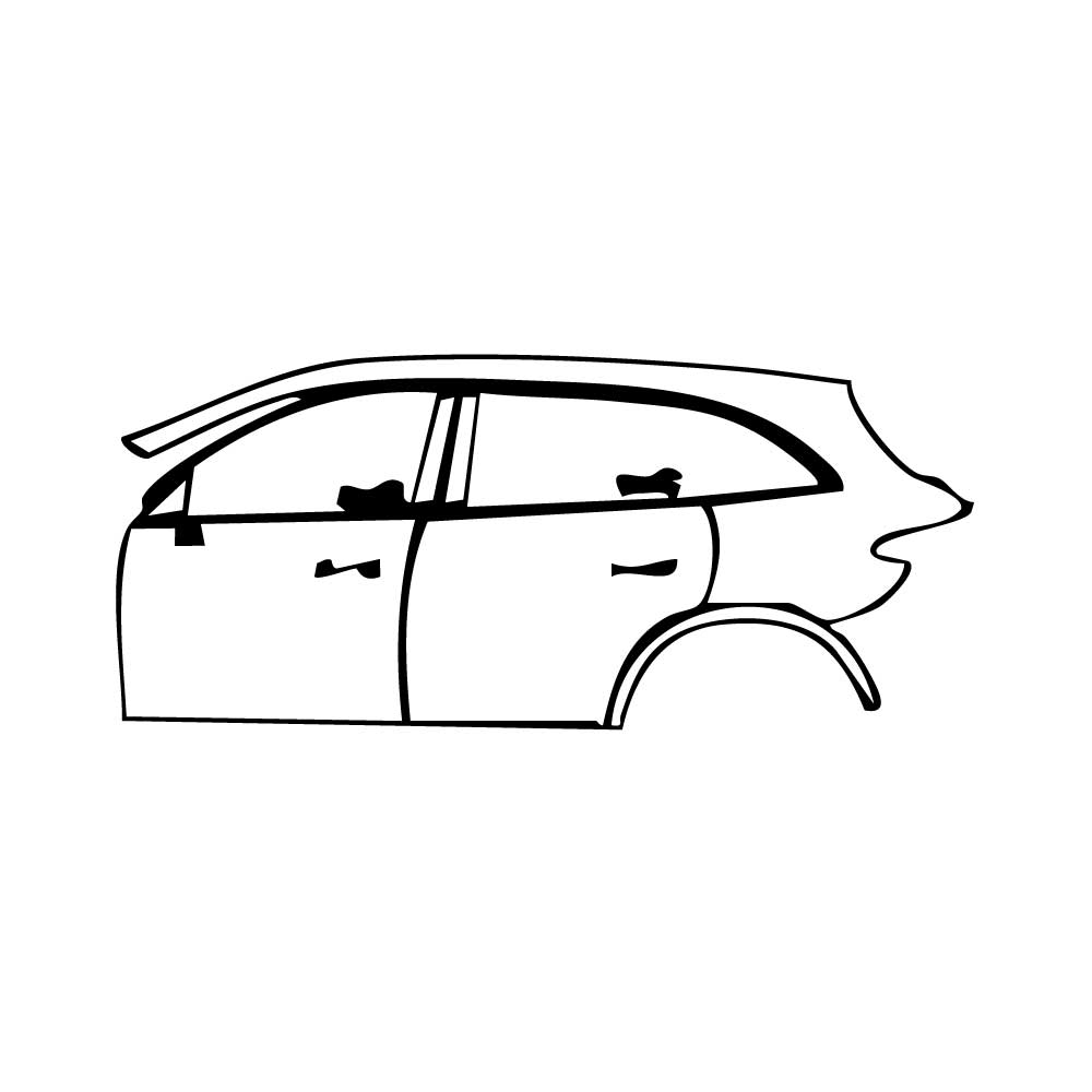 Pre-Cut PPF Mercedes-Benz GLC SUV Extended Wheelbase (GLC L) AMG Line 2025 - PPF-Kits