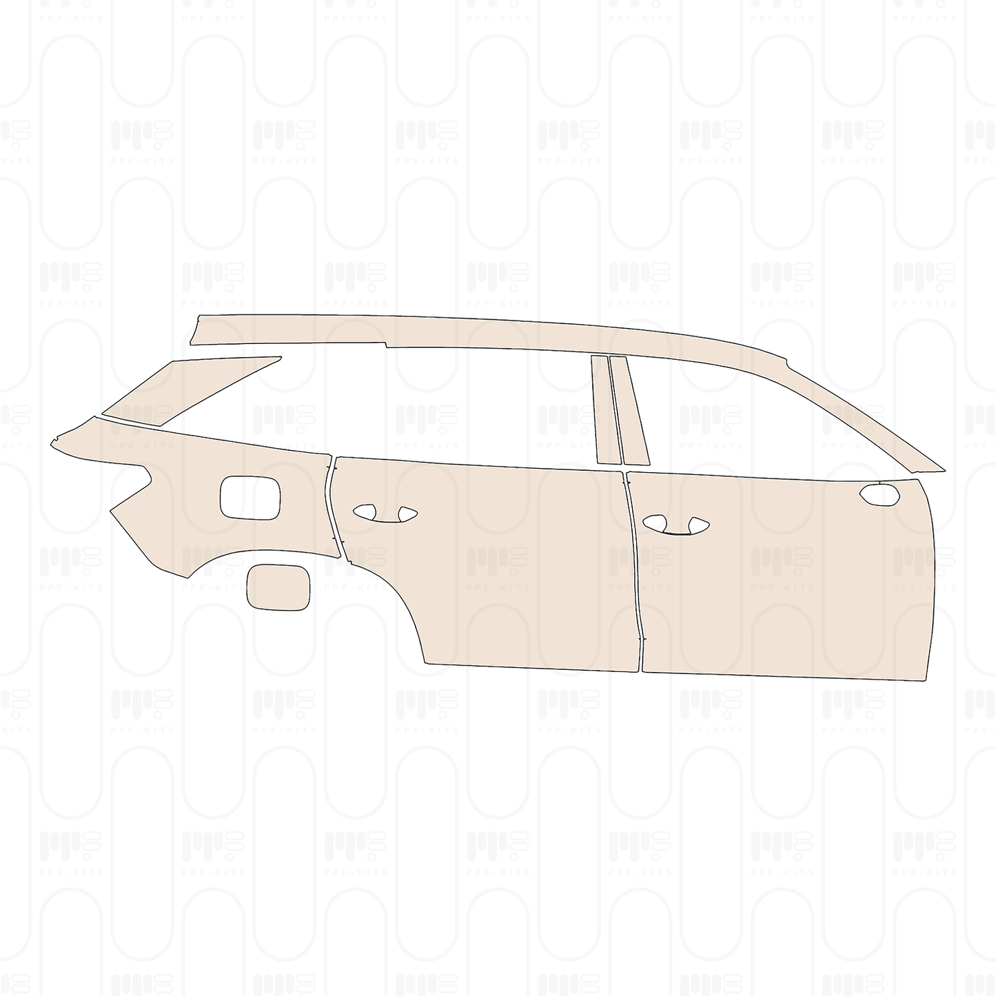 (right) Door+Rear Fender+Side Skirt