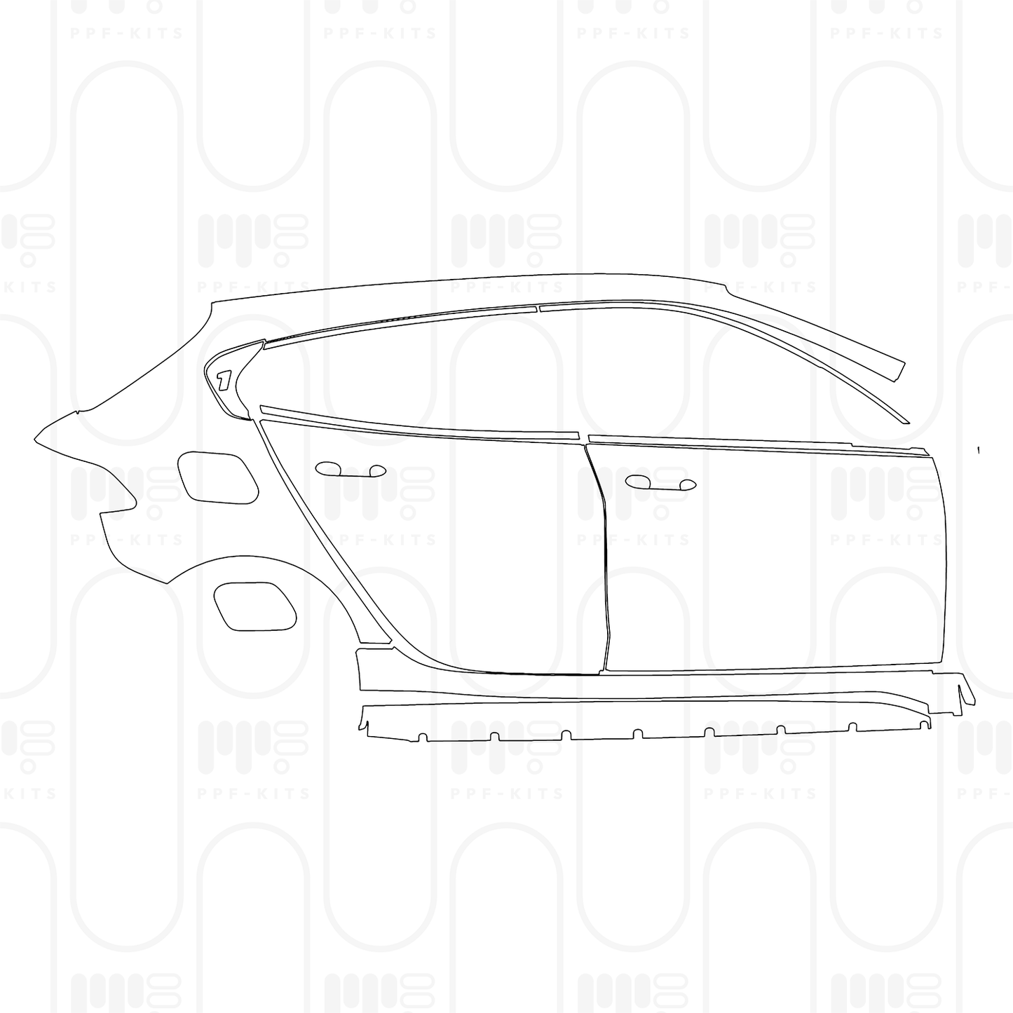 Pre-Cut PPF BMW 1 Series 5-door Sports Hatch M Sport 2025