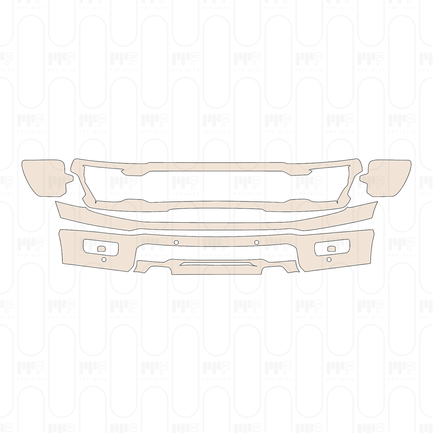 Bumper+Headlamp with 4 PDC (Parking Sensors)