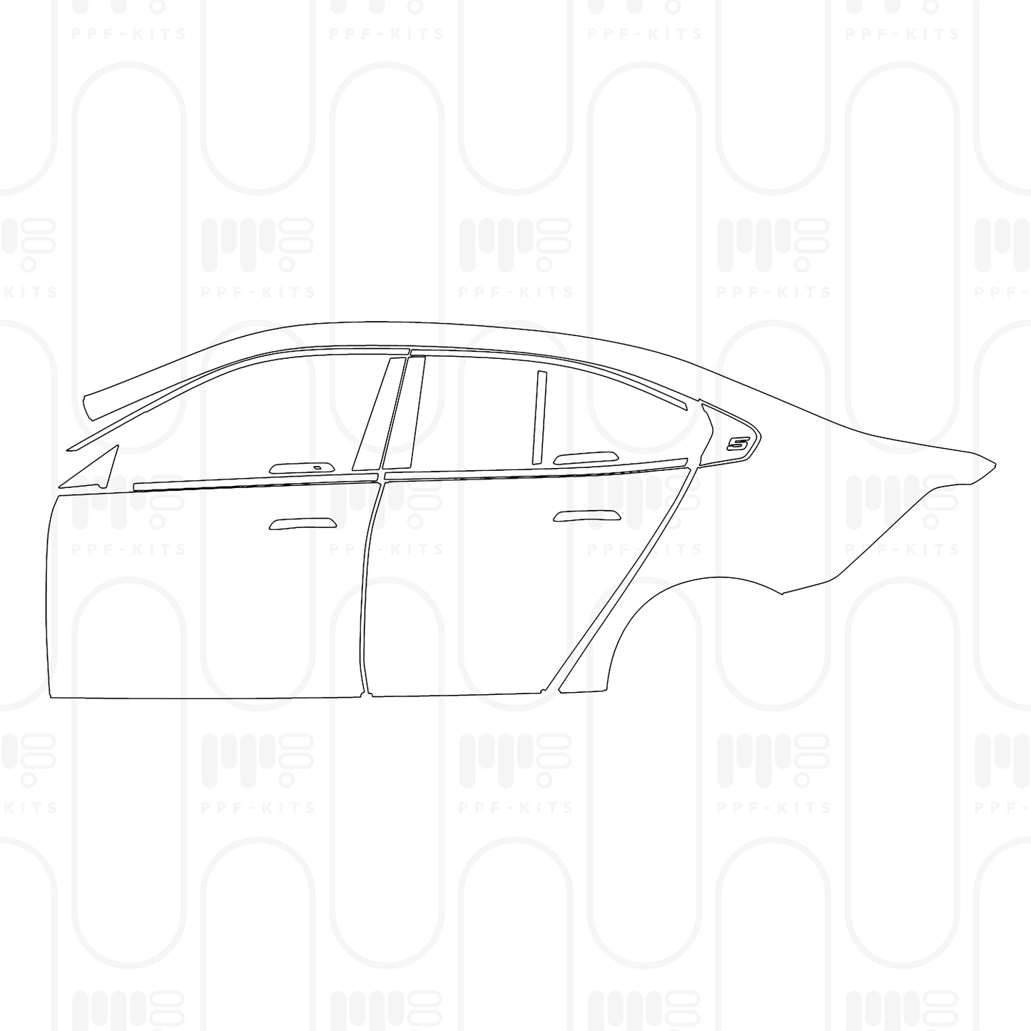 PPF prédécoupé BMW i5 Saloon Standard Wheelbase Base 2025