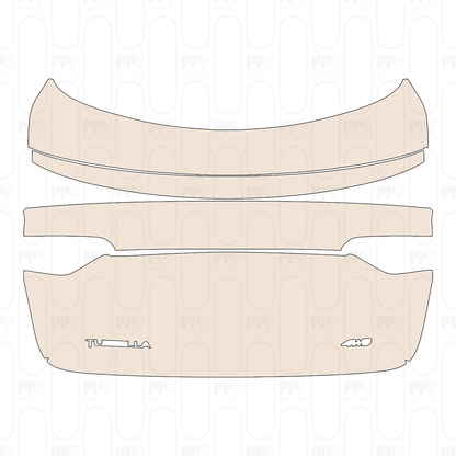 Trunk Lid with "TUGELLA" & "4WD" Emblems